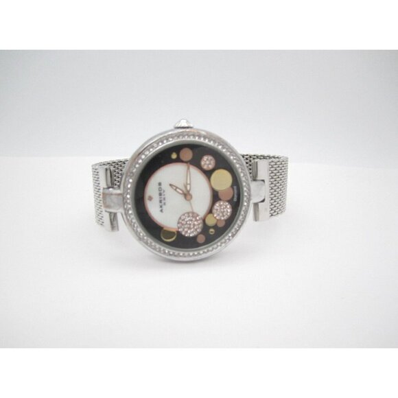 Women Akribos XXIV Diamond Quartz WR Analog 38mm Dial Causal Round Watch (F689) - Picture 9 of 9